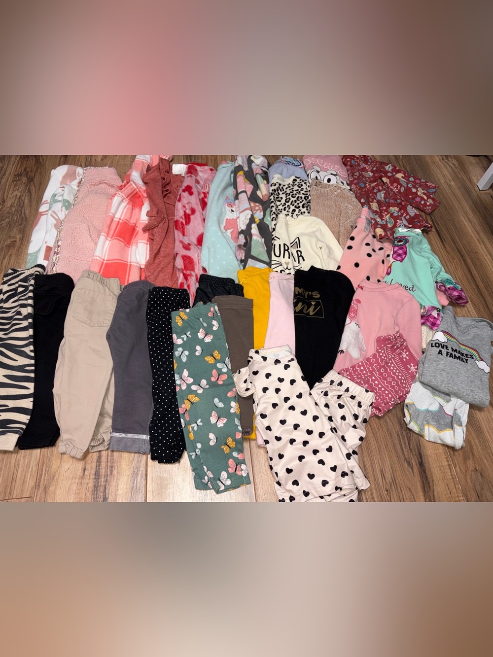 Baby Girl 9-12M Winter Bundle 32 Pieces Carters Garanimals Rare Editions Etc.